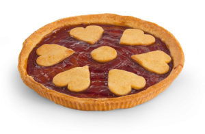 La crostata com marmellata di fragole